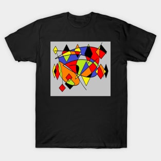 Abstract space grey T-Shirt